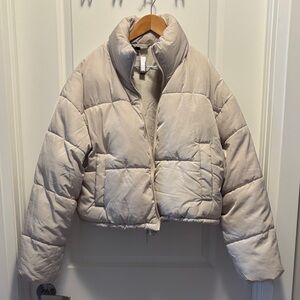 Cream Puffer Jacket